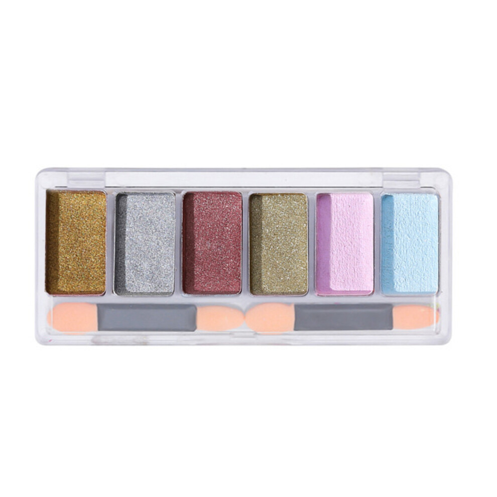 6 Colors Mirror Effect Metallic Nail Powder Glitter Art Pigment DIY