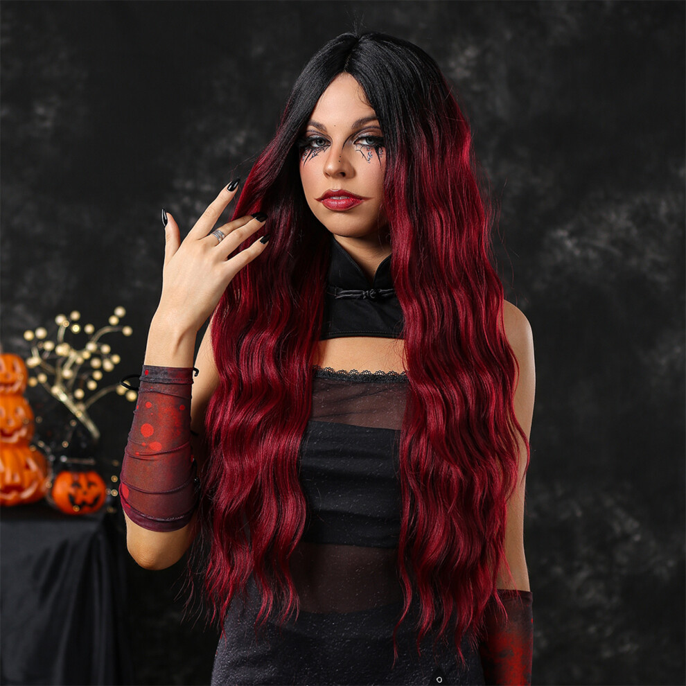 Unisex Lace Curly Wig Women Realistic Wavy With Hair Net Natural Look