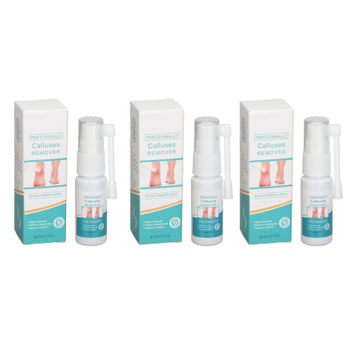 3pcs Herbal Foot Callus Remover Spray, Exfoliating 20ml