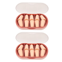 2x Noise Cancelling Ear Plugs Soft Thick Pink w/ Box