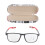(Black Frame Red Leg +200) Anti-slip Blue Light Glasses Black 2