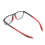 (Black Frame Red Leg +200) Anti-slip Blue Light Glasses Black 4
