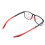 (Black Frame Red Leg +200) Anti-slip Blue Light Glasses Black 5