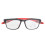 (Black Frame Red Leg +200) Anti-slip Blue Light Glasses Black 3