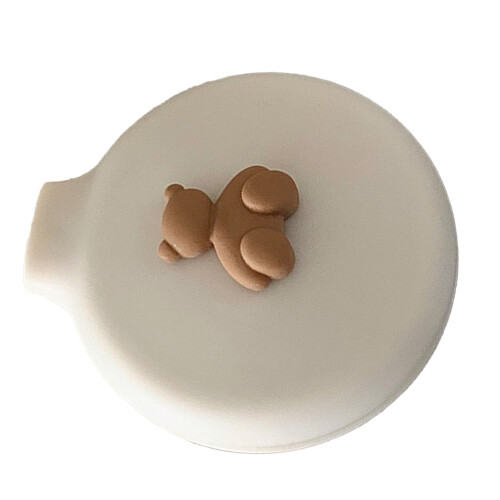 (White) Spazzola Capelli Cuscino Orso Pieghevole Bianca 2