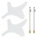 (Transparent) 2 Set Barber Shaping Tool with Beard Guide Mustache Stencil 1