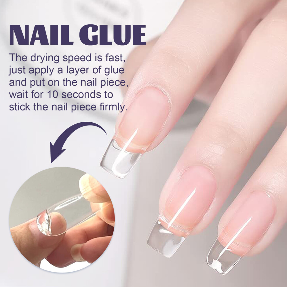 EELHOE Nail Glue for False Nails Quick-drying Strong Odorless