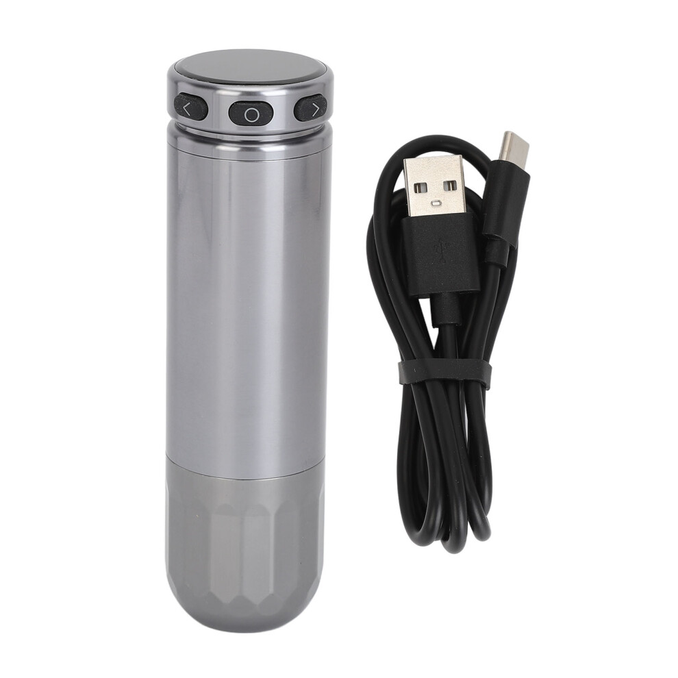 (Grey) Wireless Rotary Tattoo Machine Pen 2000Mah Oled Screen Grey 461605376455