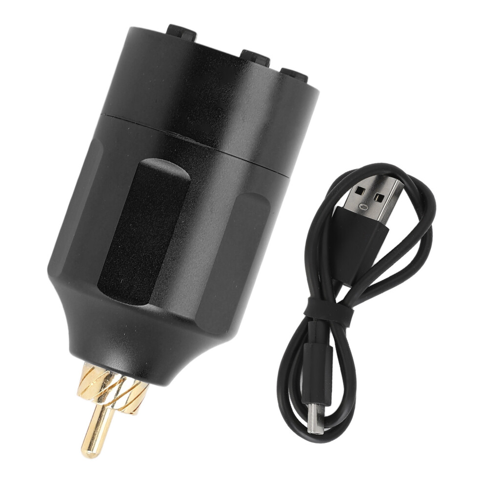 () Wireless Tattoo Power Supply 1300Mah Rechargeable Rca Black/Red 461605376479