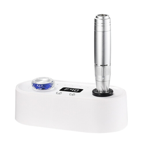 (White) Elektrische Nagelfeile 40000U/min tragbar mit Metallbits