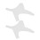 (White) 2 Set Barber Shaping Tool with Beard Guide Mustache Stencil 5