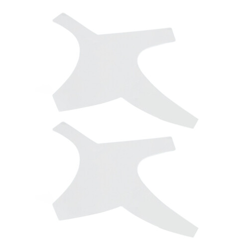 (Transparent) 2 Set Barber Shaping Tool with Beard Guide Mustache Stencil 1