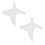 (Transparent) 2 Set Barber Shaping Tool with Beard Guide Mustache Stencil 3