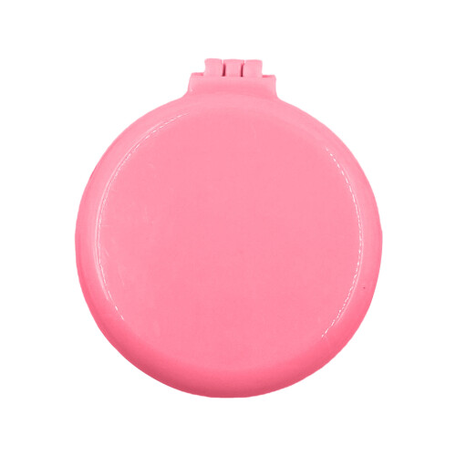 (Light Pink) Spazzola Capelli Pieghevole con Specchio Tonda Blu