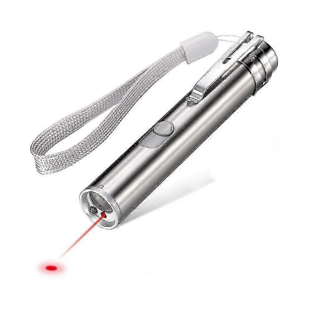 Kikidex (As Show, One Size) Barsinfi Laser Pointer For Cats Usb Rechargeable Led Flash Uv Light