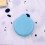 (Blue) Spazzola Capelli Pieghevole con Specchio Tonda Blu 5