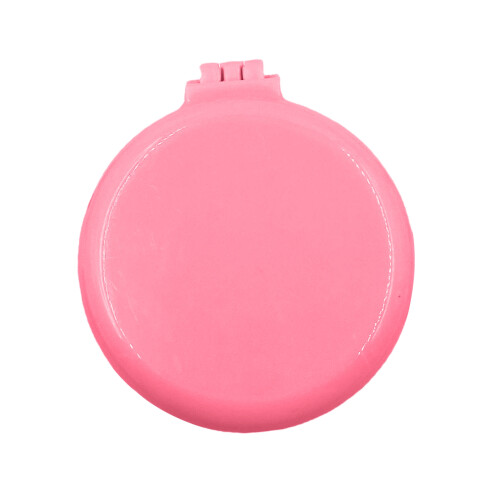 (Light Pink) Spazzola Capelli Pieghevole con Specchio Tonda Blu 2