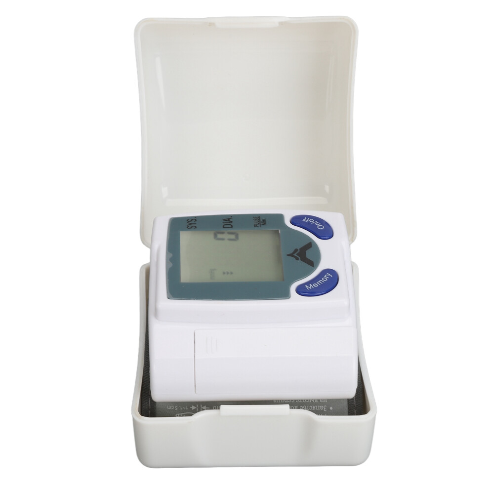 Electric Wrist Blood Pressure Monitor High Definition Screen Memory