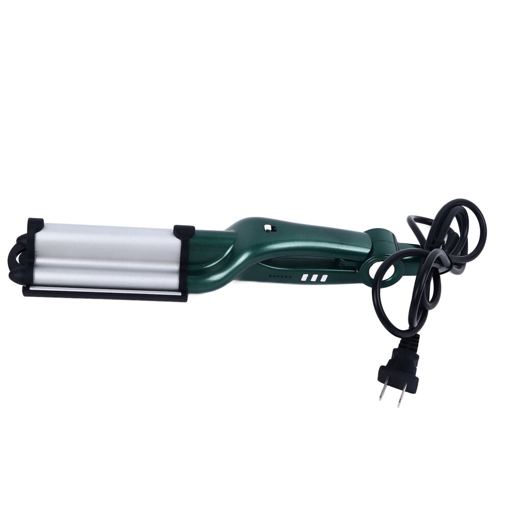 28mm Curling Iron Wand 6 Temp Adjust Fast Heating 3 Barrel