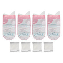 (Pink) 4x Einweg-Urinbeutel, selbstschließend, tragbar, für Damen/Herrn, Pink