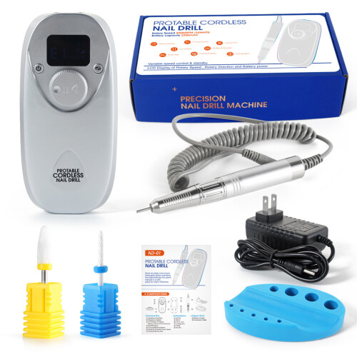 Oplaadbare nagelfrees 30000RPM met 2 bits 2