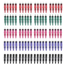 100x Tattoo-Patronen 5 Farben 0,5mm Kugelspitze