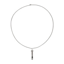 (Silver) Pfeifen-Anhalschmuck Tiefenatmung Stressabbau Schwarz