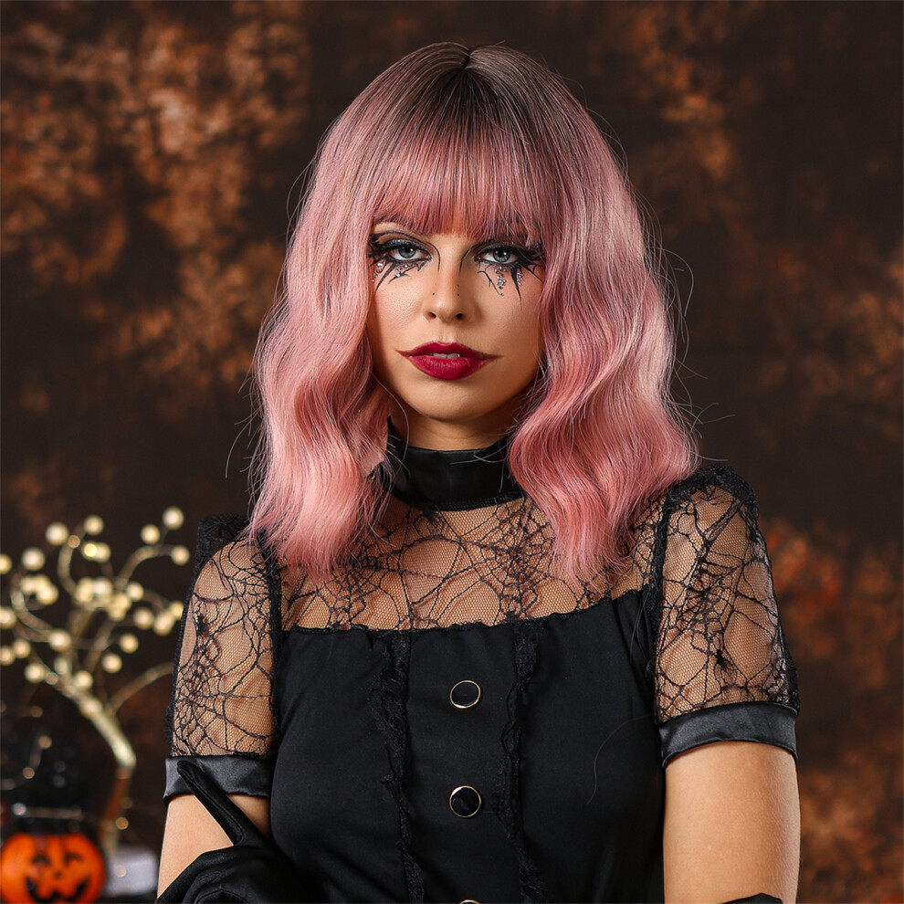 Unisex Women's Cosplay Wig Curly Wavy Natural Looking For Festive Party