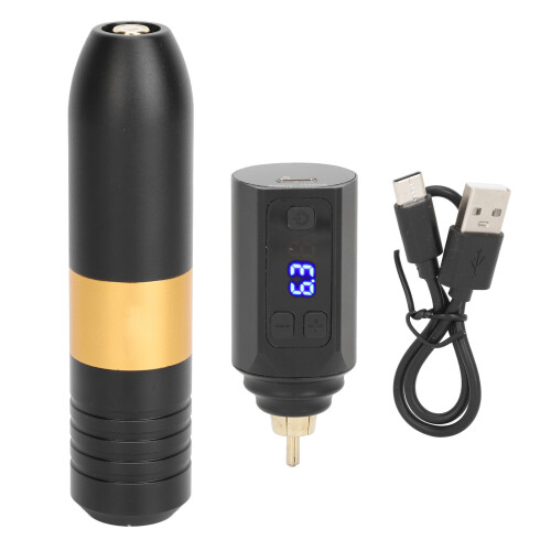 Kit Penna Tatuaggio Rotativa 1500mAh Digitale RCA Nero