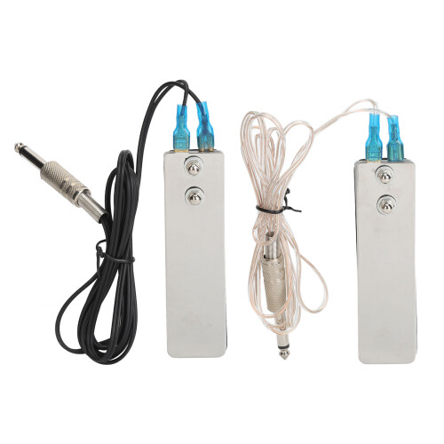 2pcs Tattoo Foot Pedal Switch Stainless Steel 1.4M
