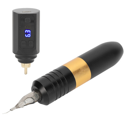 Kit Penna Tatuaggio Rotativa 1500mAh Digitale RCA Nero 2