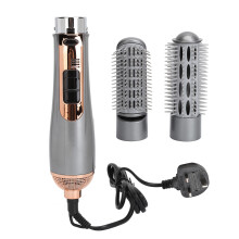 (UK Plug 220‑240V) 800W 2-in-1 Hair Dryer Brush Negative Ion EU Plug 220-240V