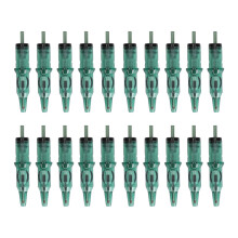 (Green) 20x Tattoo-Kugelschreiber-Patronen 0,5mm 4ml grün