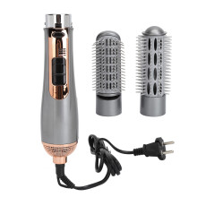 (EU Plug 220‑240V) 800W 2-in-1 Hair Dryer Brush Negative Ion EU Plug 220-240V