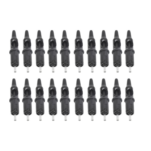 (Black) 20pcs Tattoo Ballpoint Cartridges 0.5mm 4ml Green Practice Dotwork 2