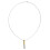 (Gold) Atem-Necklace Edelstahl Gold 1