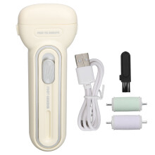 (Beige) Elektrischer Fußschleifgerät Akku Pediküre Lila