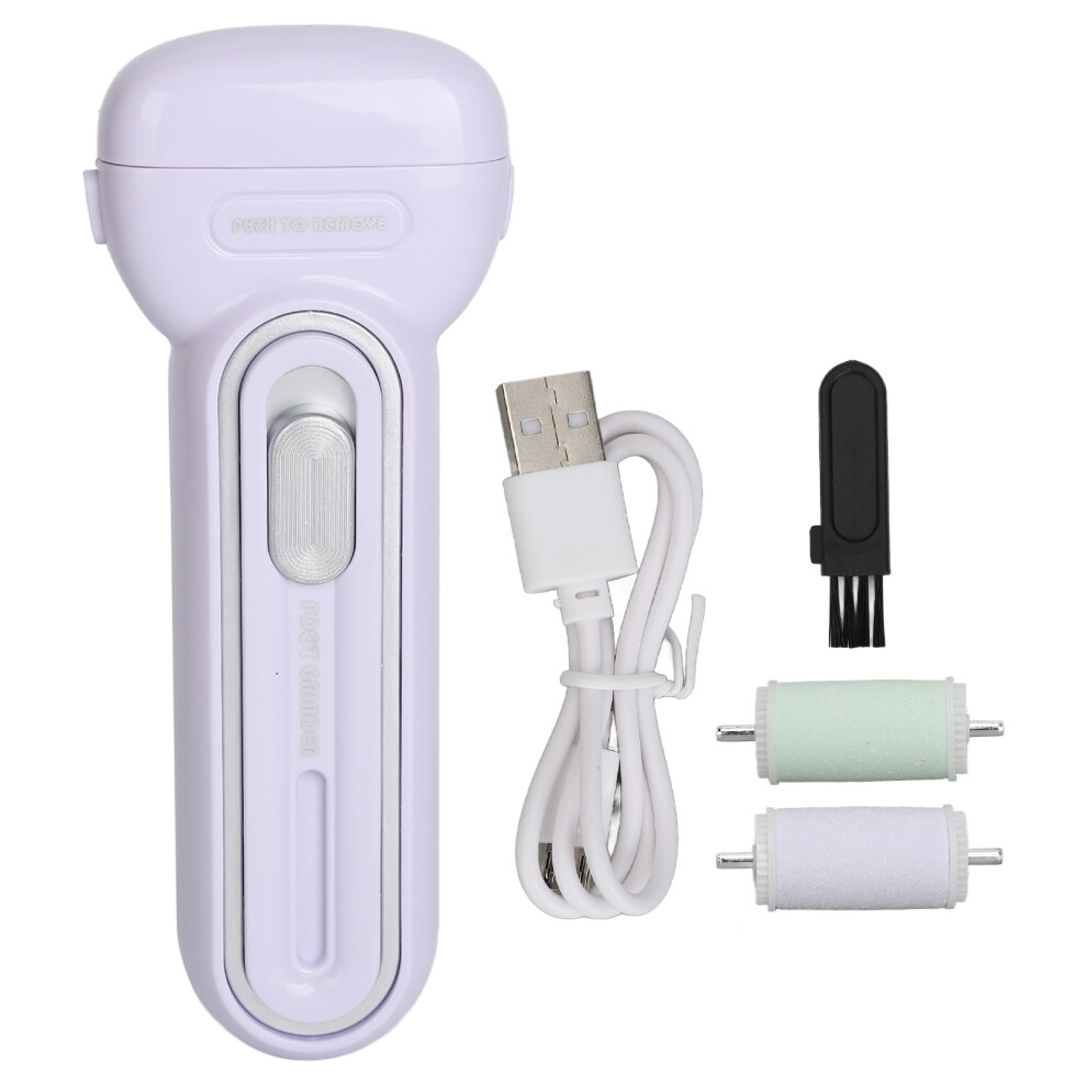 Purple (Purple) Electric Foot Callus Remover Rechargeable Pedicure Tool
