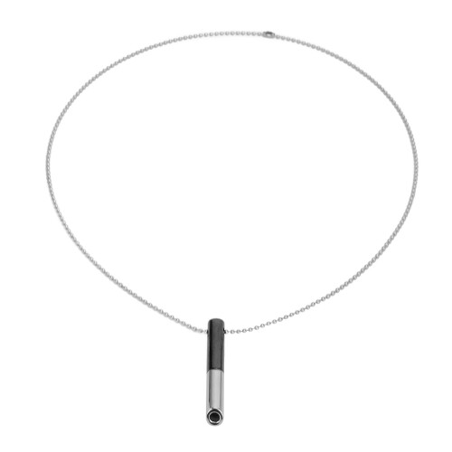(Black) Atem-Necklace Edelstahl Gold 1