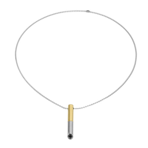 (Gold) Atem-Necklace Edelstahl Gold 1