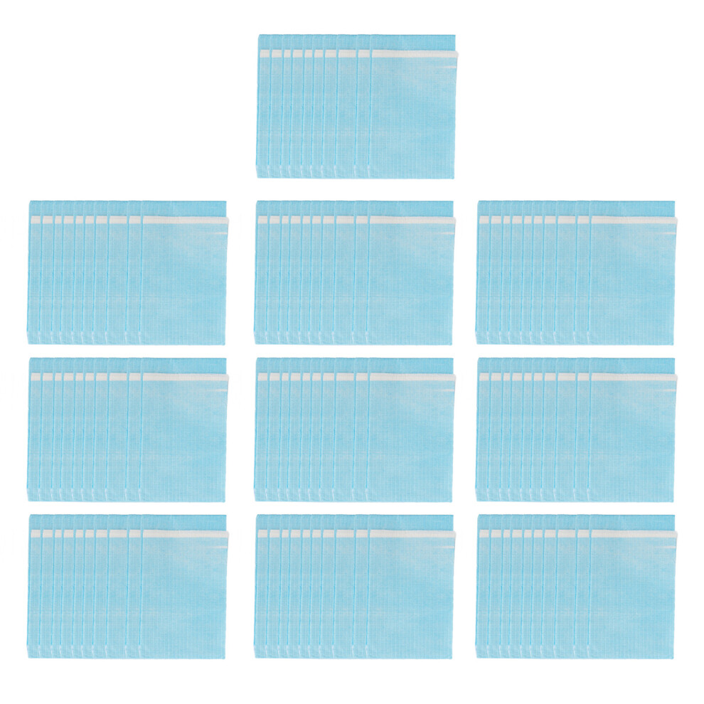 100 Sheet Disposable Bibs 3 Layers Waterproof Breathable Salon Blue