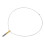 (Gold) Atem-Necklace Edelstahl Gold 3