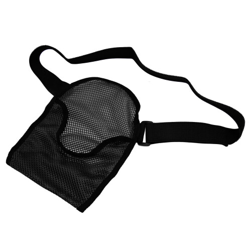 (Black) Adjustable Belt Ostomy Bag Cover Protector 1
