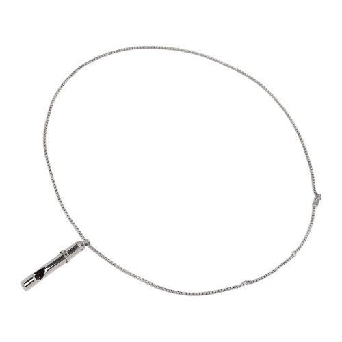 (Silver) Atemkette Stressrelief Pfeifenform Stahl Meditation Silber 1