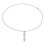 (Silver) Atemkette Stressrelief Pfeifenform Stahl Meditation Silber 3