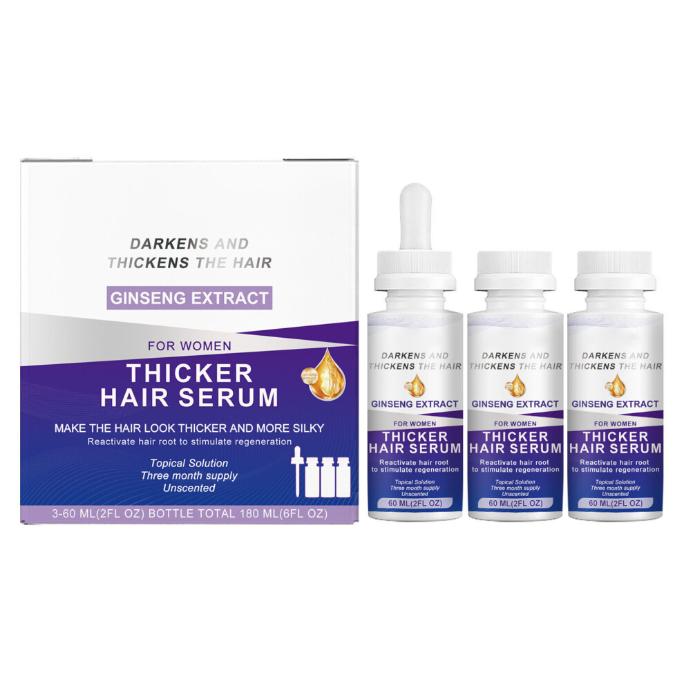 3Pcs Thick Hair Serum Repairing Strengthening 60ml