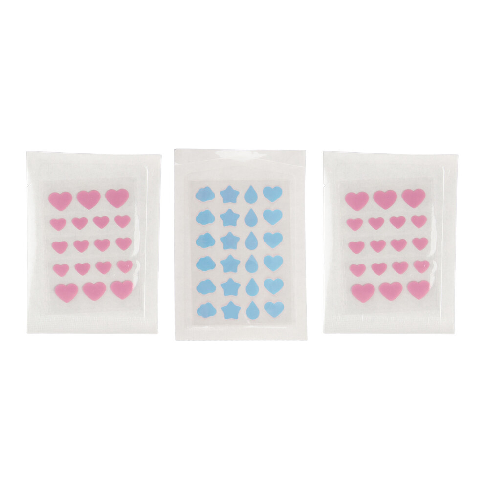 54Pcs Hydrocolloid Pimple Pads Heart Shape Healing Patch