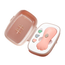 (Pink) Elektrische Baby-Nagelschere, verstellbar, blau