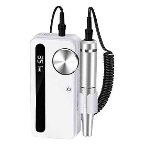 (White) 2-in-1 Draagbare Elektrische Nagelboor Oplaadbaar Wit 1