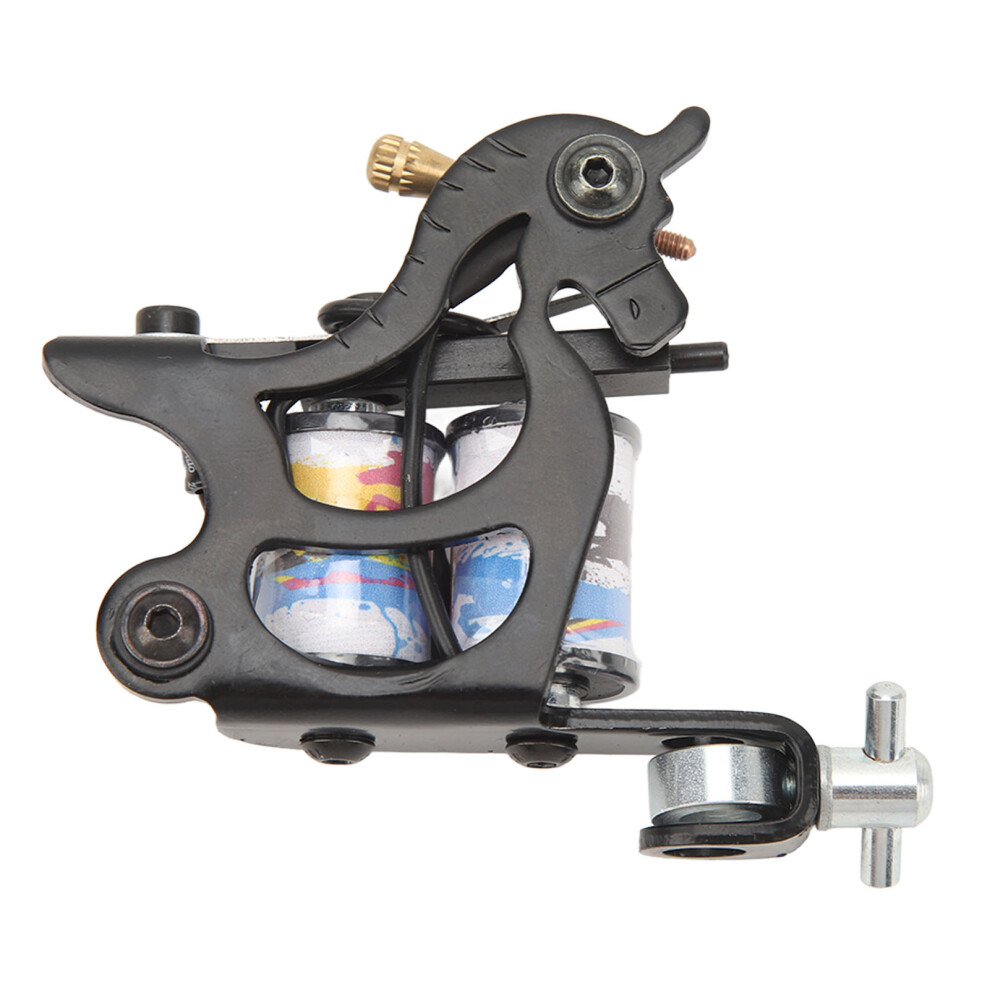 Tattoo Coil Machine 10 Wraps Alloy Frame Liner Shader